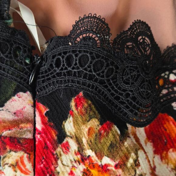 Foxiedox Floral Spaghetti Strap Midi Party Dress sz XL - Picture 4 of 7